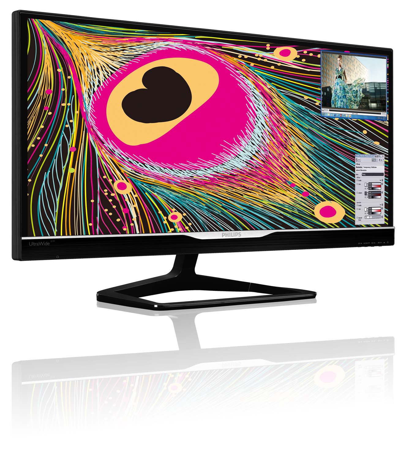 Monitores retangulares. Monitor Ultra Wide 298X4QJAB, da Philips Monitores retangulares. Monitor Ultra Wide 298X4QJAB, da Philips