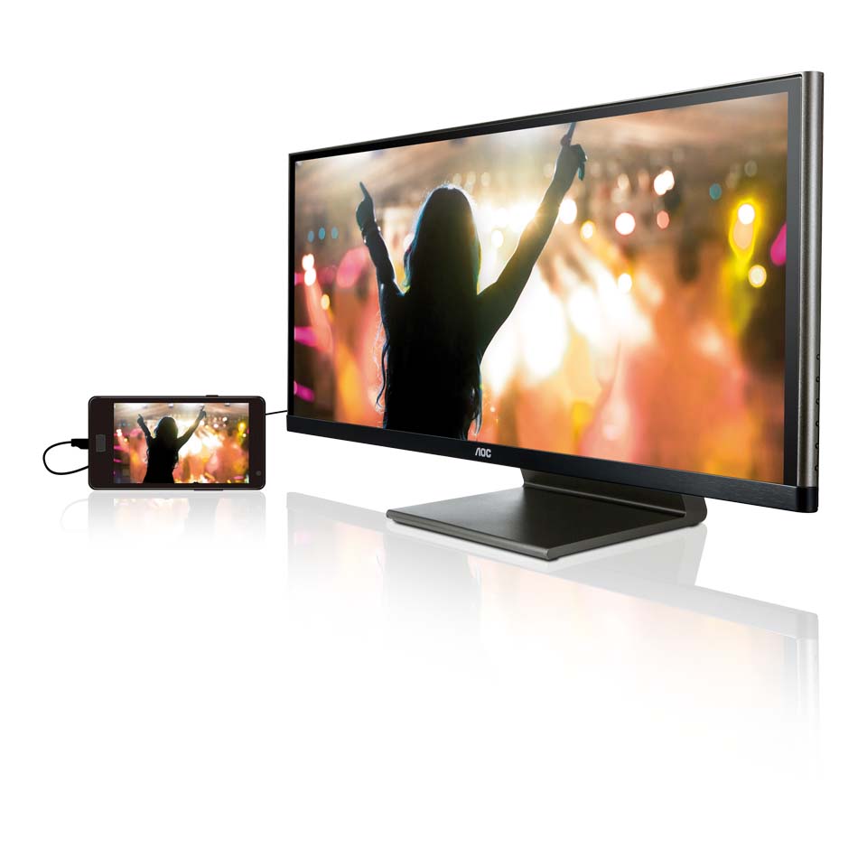 Monitores retangulares. Monitor myMulti-Play, da AOC Monitores retangulares. Monitor myMulti-Play, da AOC