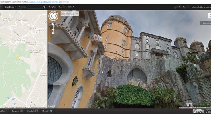 Google e as maravilhas de Portugal. Palácio da Pena
