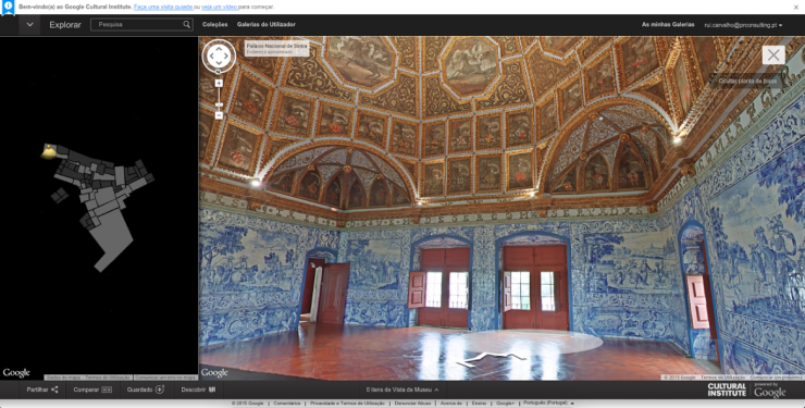Google e as maravilhas de Portugal. Palácio Nacional de Sintra