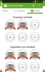 Apps para parar de fumar. Smoke Free