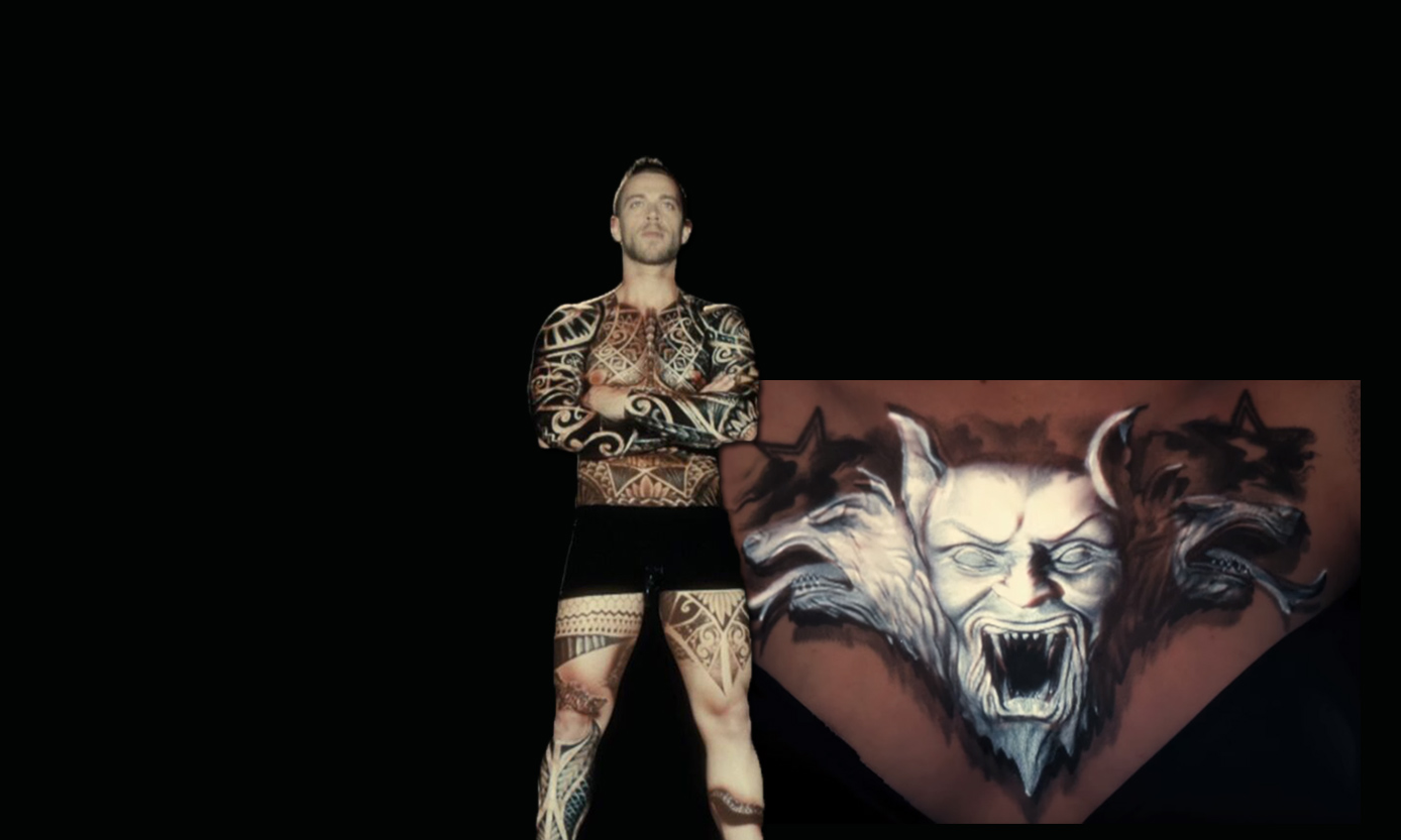 Ink Mapping. Video mapping em tatuagens, por Oskar&Gaspar