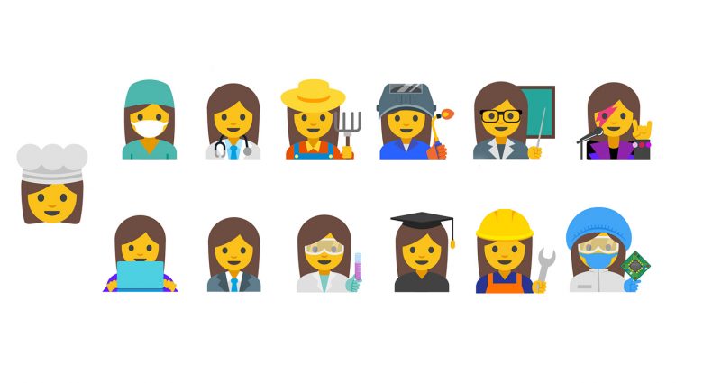 Os novos emojis femininos