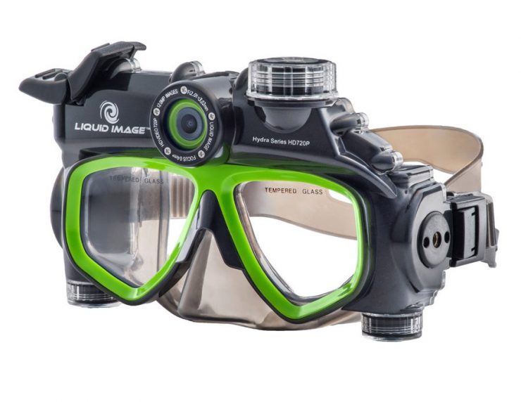 Gadgets bons até debaixo d’água! Óculos de mergulho Hydra Series HD 720p, da Liquid Image