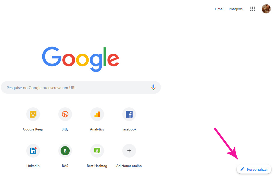 Personalizar o Google Chrome