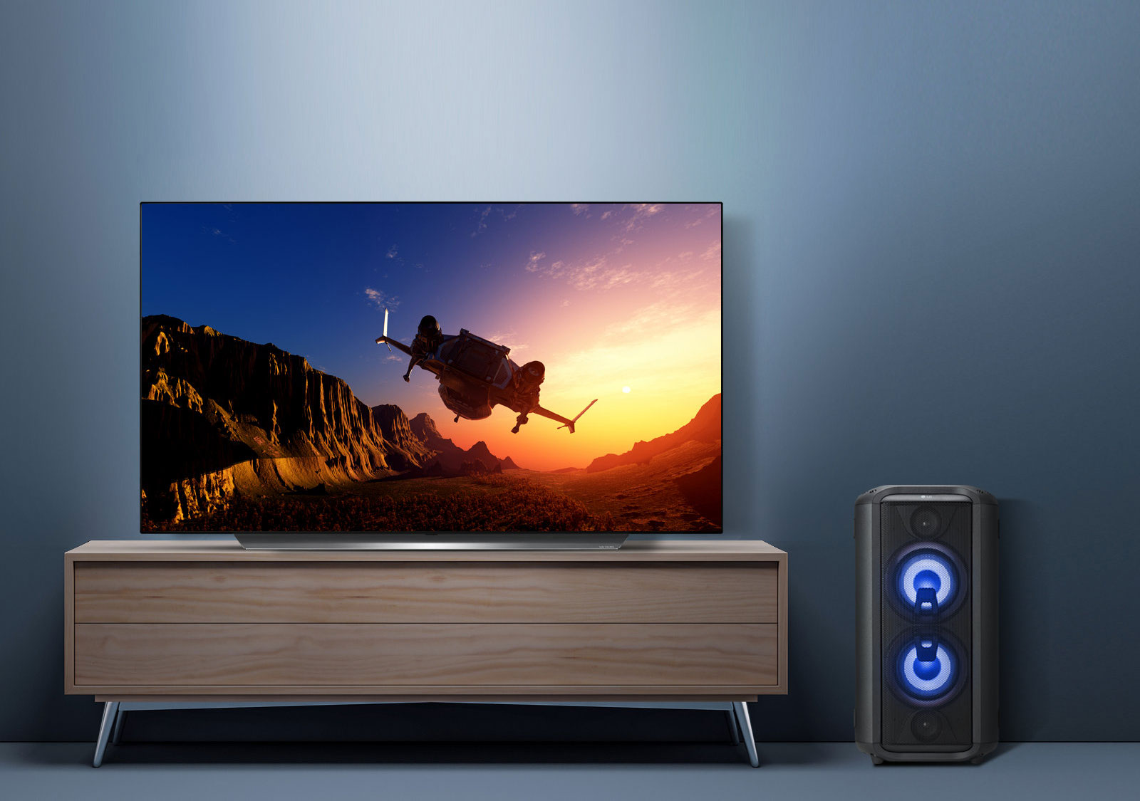 Coluna portátil XBoom RL4, da LG
